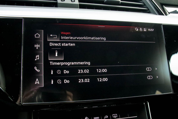 Audi e-tron Sportback 55 Quattro S Edition Pro Line S S-Line 408pk 12%|1e|NL|DLR|Panoramadak|Virtual Cockpit|Luchtvering|360|Black
