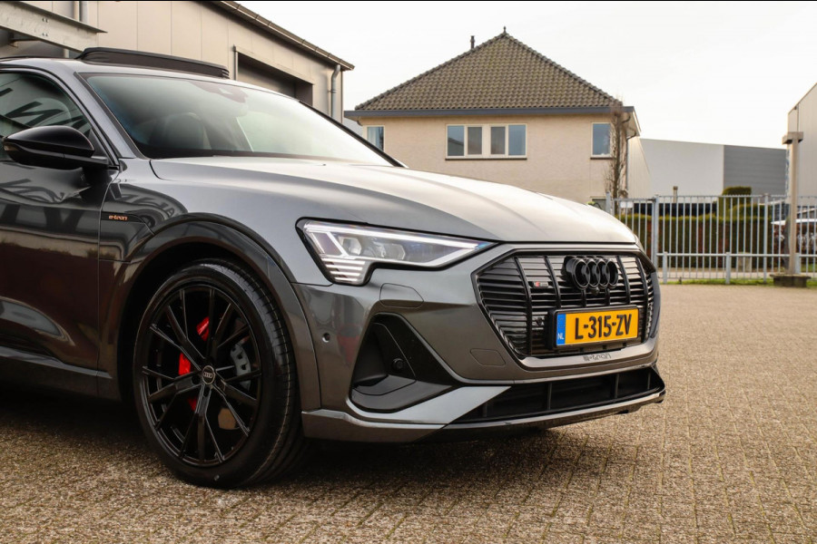 Audi e-tron Sportback 55 Quattro S Edition Pro Line S S-Line 408pk 12%|1e|NL|DLR|Panoramadak|Virtual Cockpit|Luchtvering|360|Black