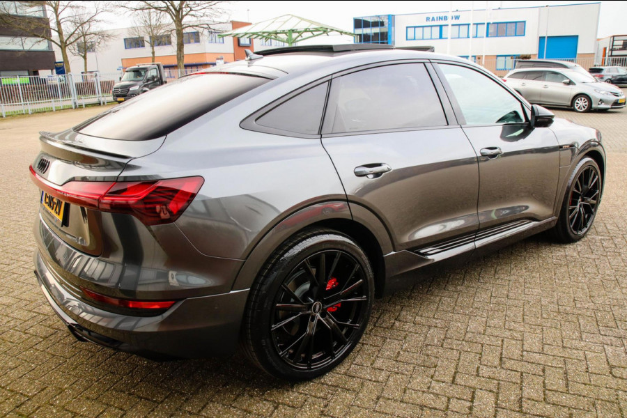 Audi e-tron Sportback 55 Quattro S Edition Pro Line S S-Line 408pk 12%|1e|NL|DLR|Panoramadak|Virtual Cockpit|Luchtvering|360|Black
