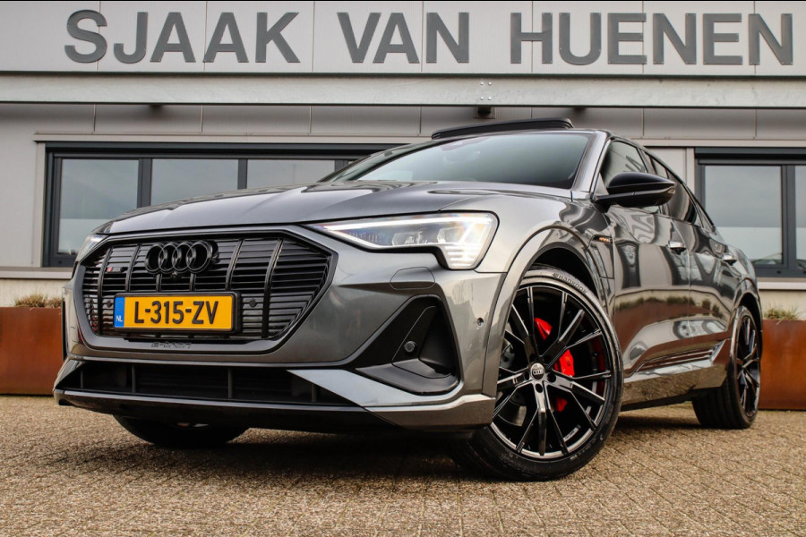 Audi e-tron Sportback 55 Quattro S Edition Pro Line S S-Line 408pk 12%|1e|NL|DLR|Panoramadak|Virtual Cockpit|Luchtvering|360|Black