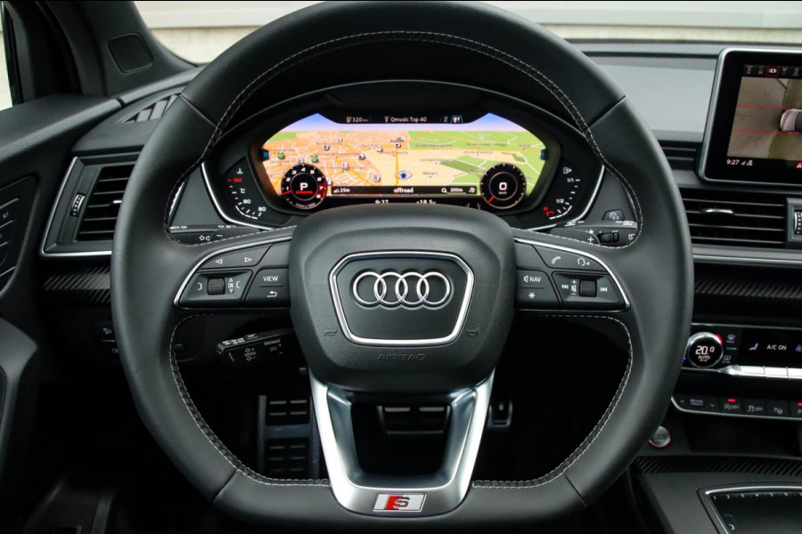 Audi SQ5 3.0TFSI Q5 Quattro S-Line 354pk Automaat! 1e Eig|DLR|Luchtvering|Kuipstoelen|Panoramadak|Virtual Cockpit|Black|Carbon|22