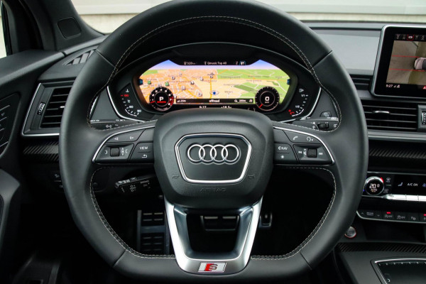 Audi SQ5 3.0TFSI Q5 Quattro S-Line 354pk Automaat! 1e Eig|DLR|Luchtvering|Kuipstoelen|Panoramadak|Virtual Cockpit|Black|Carbon|22