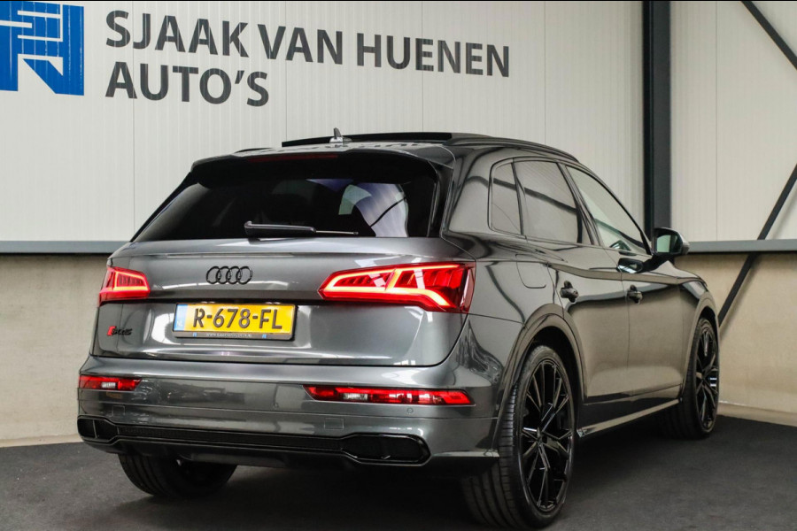Audi SQ5 3.0TFSI Q5 Quattro S-Line 354pk Automaat! 1e Eig|DLR|Luchtvering|Kuipstoelen|Panoramadak|Virtual Cockpit|Black|Carbon|22