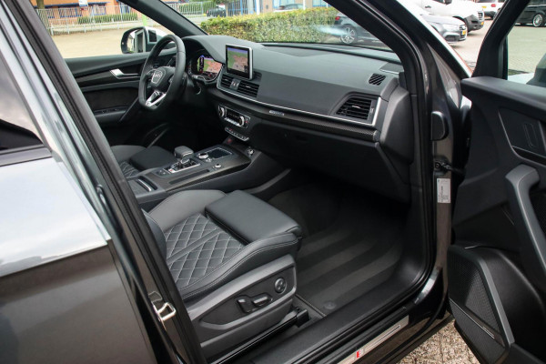 Audi SQ5 3.0TFSI Q5 Quattro S-Line 354pk Automaat! 1e Eig|DLR|Luchtvering|Kuipstoelen|Panoramadak|Virtual Cockpit|Black|Carbon|22
