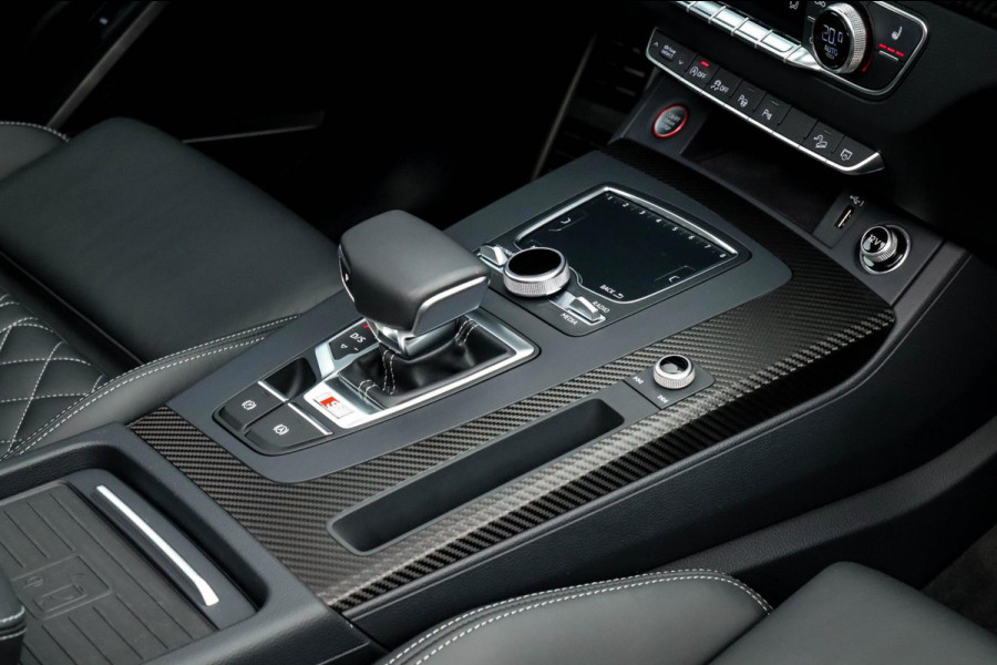 Audi SQ5 3.0TFSI Q5 Quattro S-Line 354pk Automaat! 1e Eig|DLR|Luchtvering|Kuipstoelen|Panoramadak|Virtual Cockpit|Black|Carbon|22