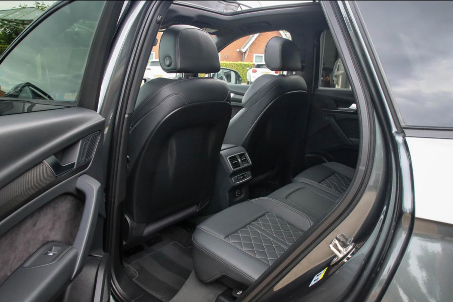 Audi SQ5 3.0TFSI Q5 Quattro S-Line 354pk Automaat! 1e Eig|DLR|Luchtvering|Kuipstoelen|Panoramadak|Virtual Cockpit|Black|Carbon|22