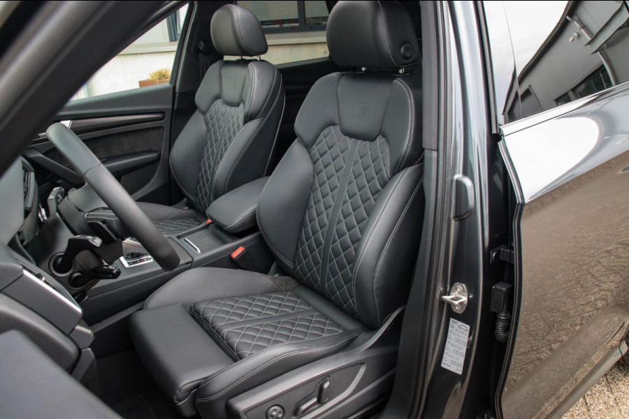 Audi SQ5 3.0TFSI Q5 Quattro S-Line 354pk Automaat! 1e Eig|DLR|Luchtvering|Kuipstoelen|Panoramadak|Virtual Cockpit|Black|Carbon|22