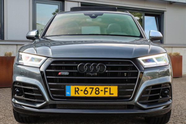 Audi SQ5 3.0TFSI Q5 Quattro S-Line 354pk Automaat! 1e Eig|DLR|Luchtvering|Kuipstoelen|Panoramadak|Virtual Cockpit|Black|Carbon|22