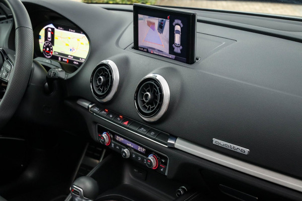 Audi A3 Sportback 2.0TFSI S3 quattro Facelift 310pk S-Tronic 1e Eig|DLR|Kuipstoelen|Virtual Cockpit|Panoramadak|Magnetic|LED|Black