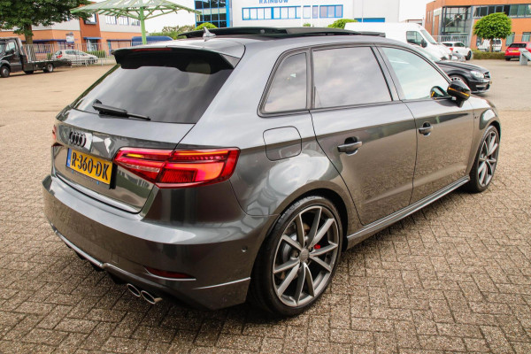 Audi A3 Sportback 2.0TFSI S3 quattro Facelift 310pk S-Tronic 1e Eig|DLR|Kuipstoelen|Virtual Cockpit|Panoramadak|Magnetic|LED|Black