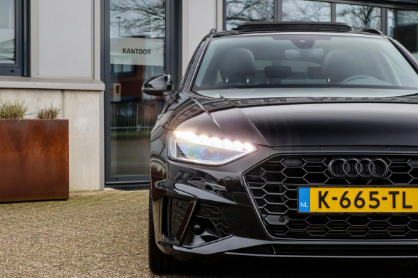 Audi A4 Avant 2.0 TFSI S line Black Edition Facelift 245pk S-Tronic! 1e|DLR|Panoramadak|Virtual Cockpit|Leder|LED Matrix|Black