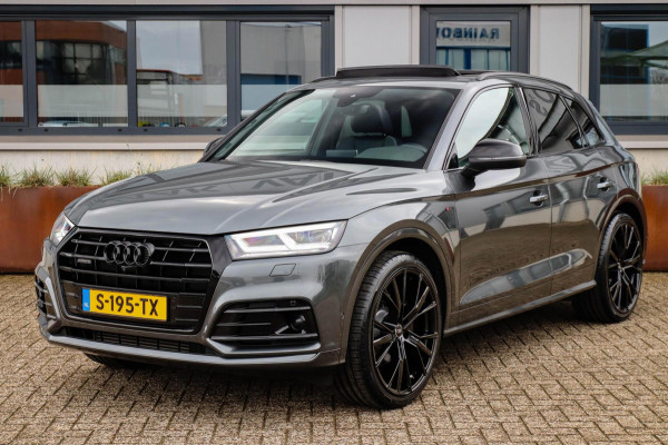 Audi Q5 2.0 TFSI Quattro Pro Line S S-Line 252pk Automaat! 1e|Dealer|Luchtvering|Panoramadak|Virtual Cockpit|360 Camera|ACC|Black