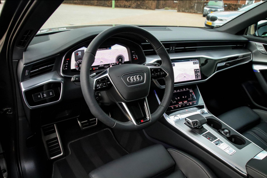 Audi A6 Avant 45 2.0TFSI Quattro S line Edition 245pk Automaat! 1e|Panoramadak|Virtual Cockpit|Leder|HD Matrix LED|Black|Trekhaak