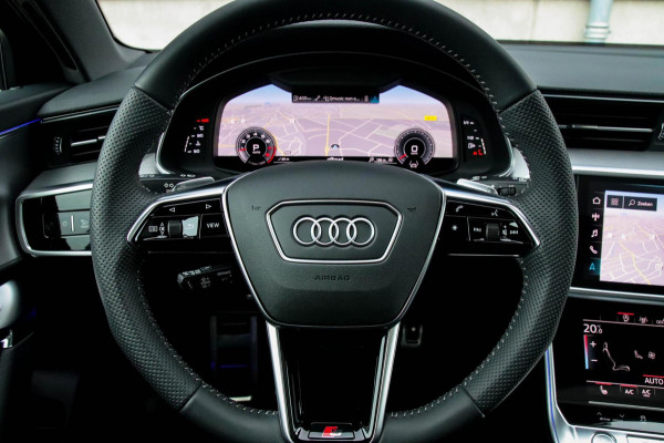 Audi A6 Avant 45 2.0TFSI Quattro S line Edition 245pk Automaat! 1e|Panoramadak|Virtual Cockpit|Leder|HD Matrix LED|Black|Trekhaak