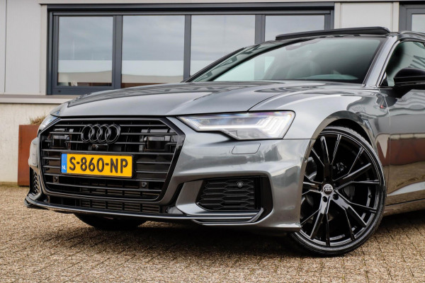 Audi A6 Avant 45 2.0TFSI Quattro S line Edition 245pk Automaat! 1e|Panoramadak|Virtual Cockpit|Leder|HD Matrix LED|Black|Trekhaak