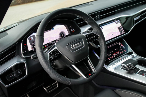 Audi A6 Avant 45 2.0TFSI Quattro S line Edition 245pk Automaat! 1e|Panoramadak|Virtual Cockpit|Leder|HD Matrix LED|Black|Trekhaak
