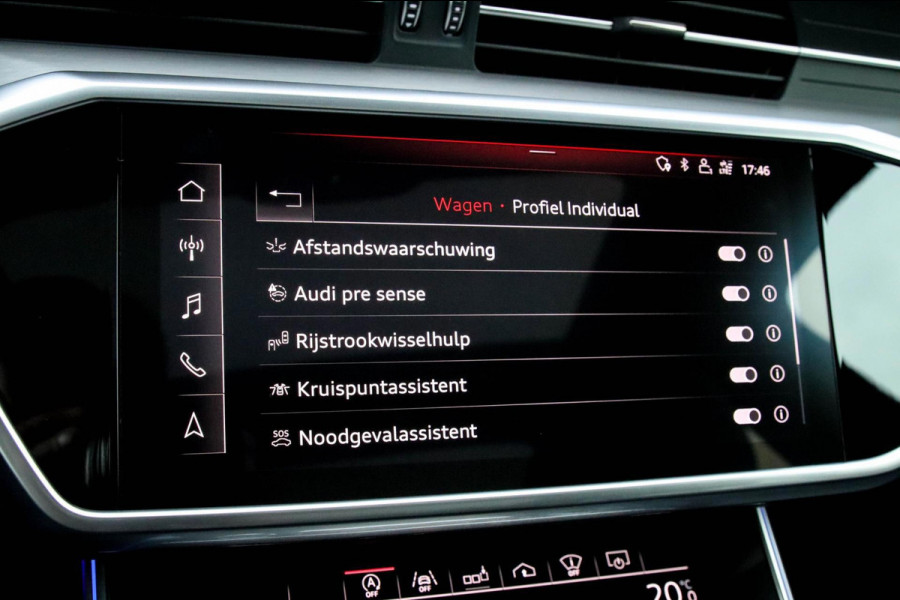 Audi A6 Avant 45 2.0TFSI Quattro S line Edition 245pk Automaat! 1e|Panoramadak|Virtual Cockpit|Leder|HD Matrix LED|Black|Trekhaak