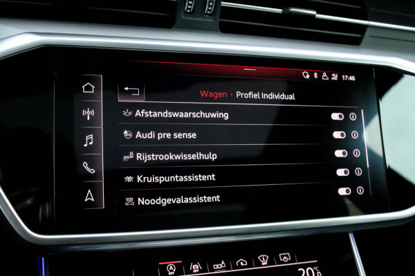 Audi A6 Avant 45 2.0TFSI Quattro S line Edition 245pk Automaat! 1e|Panoramadak|Virtual Cockpit|Leder|HD Matrix LED|Black|Trekhaak