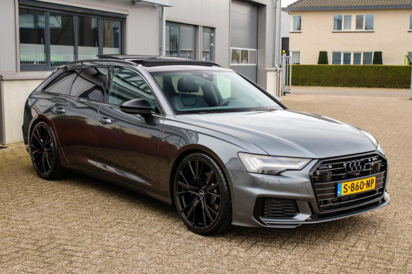 Audi A6 Avant 45 2.0TFSI Quattro S line Edition 245pk Automaat! 1e|Panoramadak|Virtual Cockpit|Leder|HD Matrix LED|Black|Trekhaak