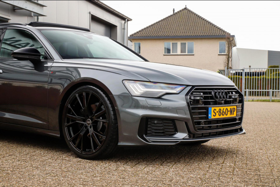 Audi A6 Avant 45 2.0TFSI Quattro S line Edition 245pk Automaat! 1e|Panoramadak|Virtual Cockpit|Leder|HD Matrix LED|Black|Trekhaak