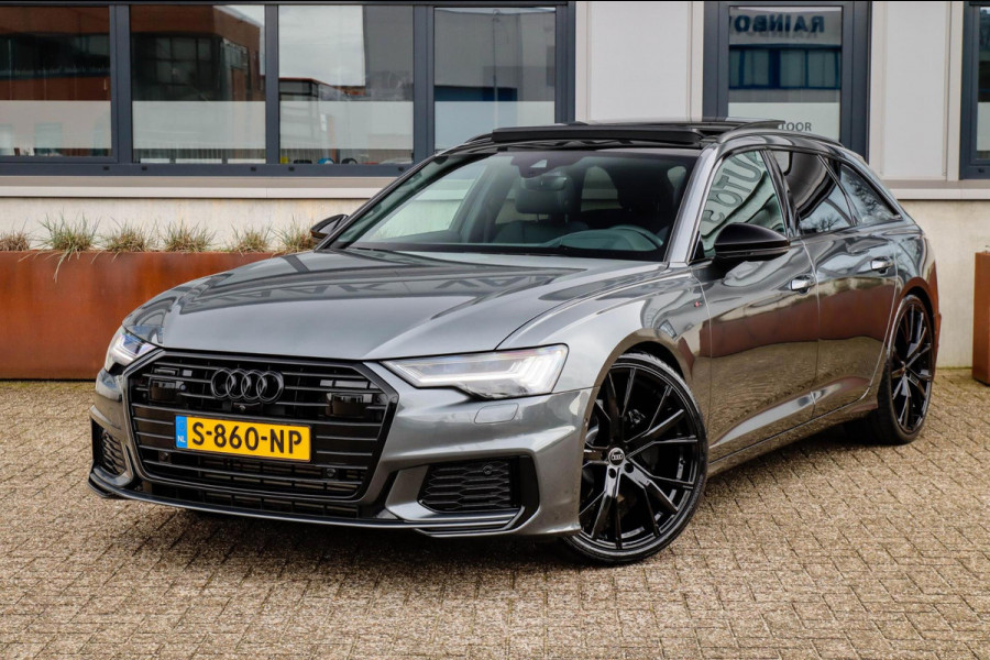 Audi A6 Avant 45 2.0TFSI Quattro S line Edition 245pk Automaat! 1e|Panoramadak|Virtual Cockpit|Leder|HD Matrix LED|Black|Trekhaak