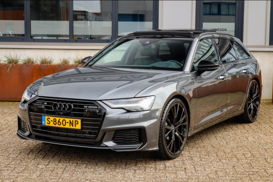 Audi A6 Avant 45 2.0TFSI Quattro S line Edition 245pk Automaat! 1e|Panoramadak|Virtual Cockpit|Leder|HD Matrix LED|Black|Trekhaak