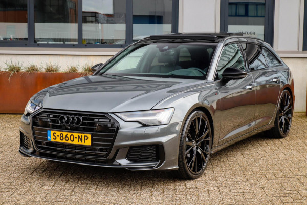 Audi A6 Avant 45 2.0TFSI Quattro S line Edition 245pk Automaat! 1e|Panoramadak|Virtual Cockpit|Leder|HD Matrix LED|Black|Trekhaak