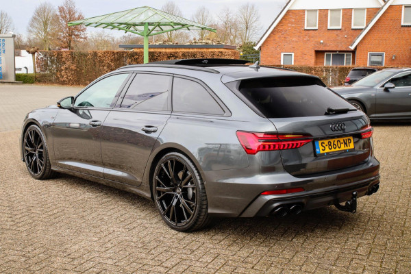 Audi A6 Avant 45 2.0TFSI Quattro S line Edition 245pk Automaat! 1e|Panoramadak|Virtual Cockpit|Leder|HD Matrix LED|Black|Trekhaak