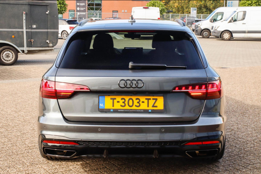 Audi A4 Avant 40 2.0 TFSI S line Black Edition Facelift 190pk S-Tronic! 1e|Virtual Cockpit|Leder|LED Matrix|360 Camera|ACC|Black