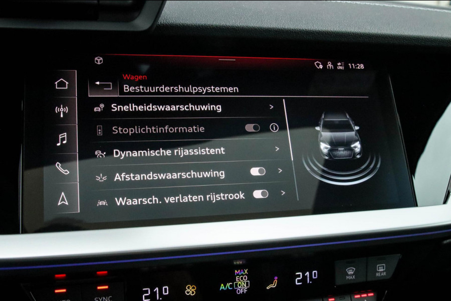 Audi A3 Sportback 45TFSI e PHEV S Edition S-line 245pk S-Tronic Elektrische Kuipstoelen|Virtual Cockpit|Panoramadak|LED Matrix|B&O
