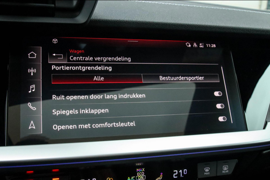 Audi A3 Sportback 45TFSI e PHEV S Edition S-line 245pk S-Tronic Elektrische Kuipstoelen|Virtual Cockpit|Panoramadak|LED Matrix|B&O