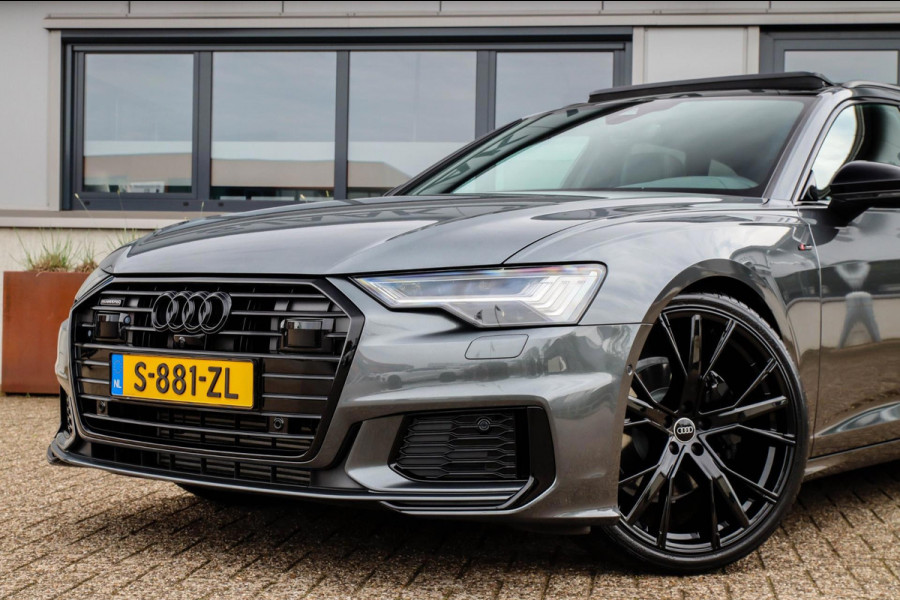 Audi A6 Avant 45 2.0TFSI Quattro S line Edition 245pk Automaat! 1e|Panoramadak|Virtual Cockpit|Leder|HD Matrix LED|Black|Trekhaak
