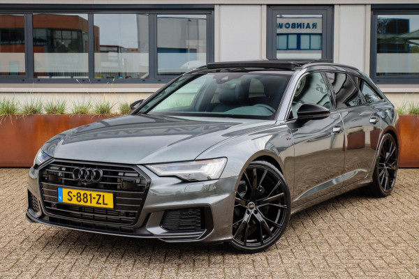 Audi A6 Avant 45 2.0TFSI Quattro S line Edition 245pk Automaat! 1e|Panoramadak|Virtual Cockpit|Leder|HD Matrix LED|Black|Trekhaak