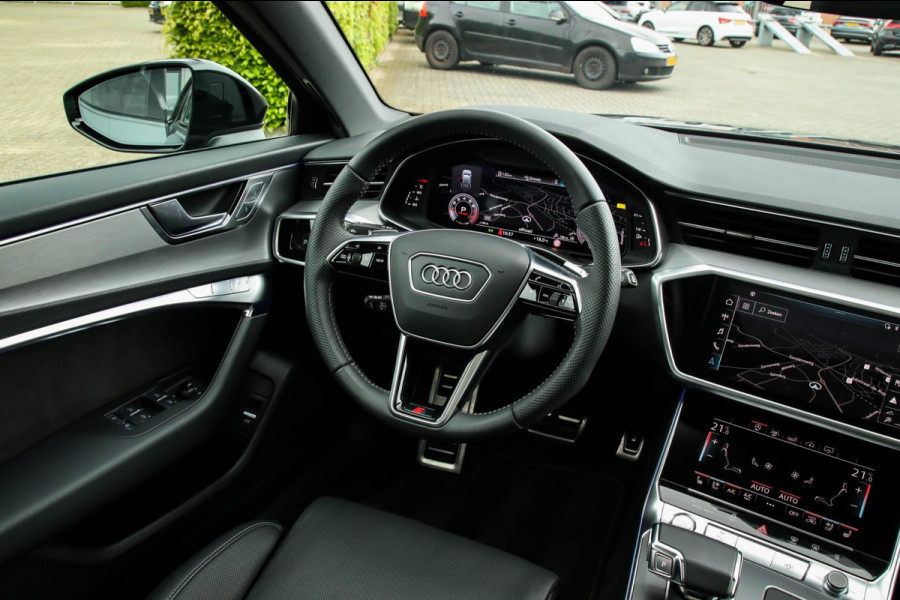 Audi A6 Avant 45 2.0TFSI Quattro S line Edition 245pk Automaat! 1e|Panoramadak|Virtual Cockpit|Leder|HD Matrix LED|Black|Trekhaak