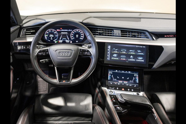Audi Q8 Sportback e-tron 50 quattro S-Line Edition 95 kWh SOH 90% / 340pk / NAP / Panorama dak / Leder / Elektrische stoelverstelling met geheugen /
