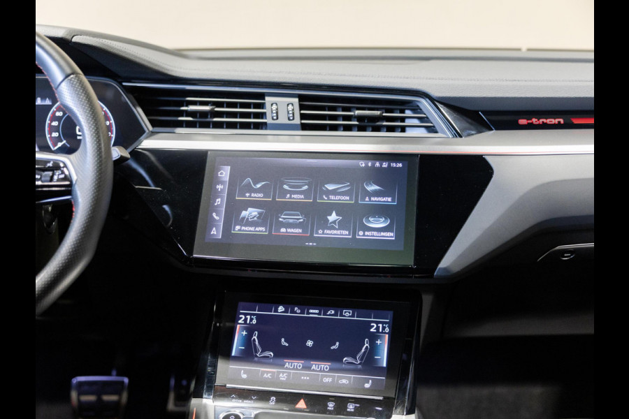 Audi Q8 Sportback e-tron 50 quattro S-Line Edition 95 kWh SOH 90% / 340pk / NAP / Panorama dak / Leder / Elektrische stoelverstelling met geheugen /