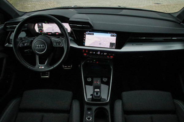 Audi A3 Sportback 40 TFSI e PHEV S Edition S-line 204pk S-Tronic 1e Eig|Dealer|Kuipstoelen|Virtual Cockpit|LED Matrix|ACC|Black|19