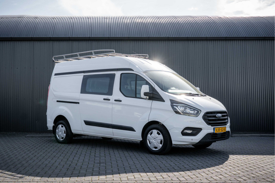 Ford Transit Custom 2.0 EcoBlue | L2H2 | Dubbele Cabine | Cruise | 1e Eigenaar | PDC | Stoelverw. | Airco | Trekhaak | Imperiaal