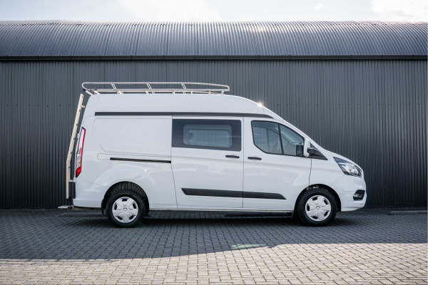 Ford Transit Custom 2.0 EcoBlue | L2H2 | Dubbele Cabine | Cruise | 1e Eigenaar | PDC | Stoelverw. | Airco | Trekhaak | Imperiaal