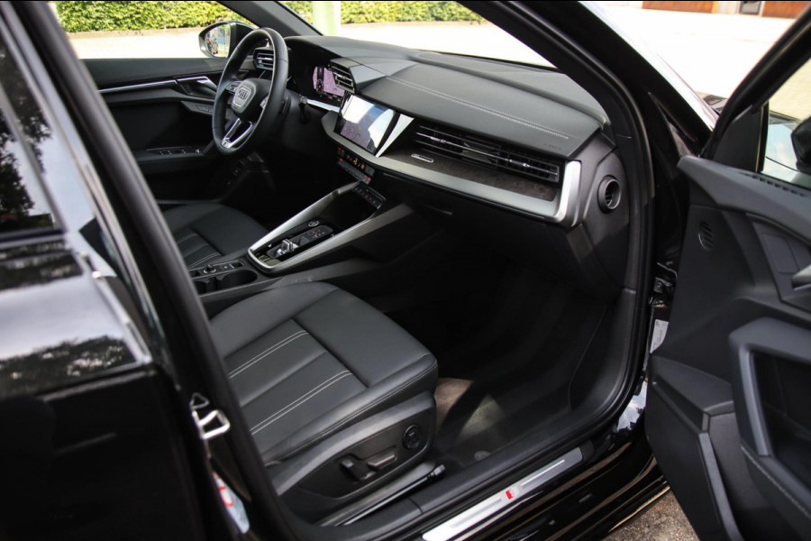Audi A3 Sportback 40 TFSI e PHEV S Edition S-line 204pk S-Tronic! 1e|Panoramadak|Virtual Cockpit|Leder elektrisch|LED Matrix|Black