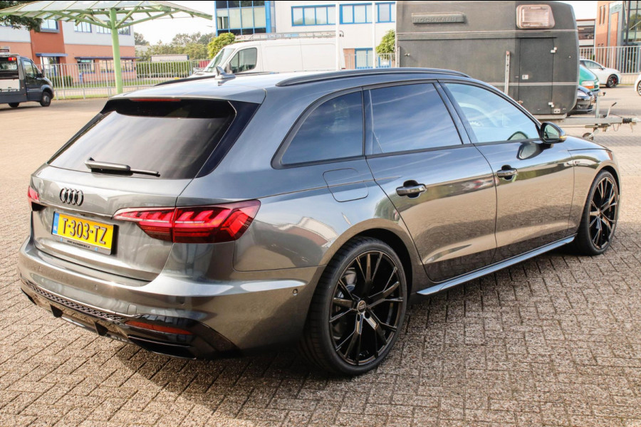 Audi A4 Avant 40 2.0 TFSI S line Black Edition Facelift 190pk S-Tronic! 1e|Virtual Cockpit|Leder|LED Matrix|360 Camera|ACC|Black