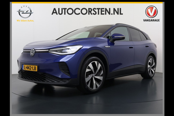 Volkswagen ID.4 82kWh 204PK Trekhaak Pano-Dak Leer/Alcantara Camera 3-Zone Ecc Adap.Cruise Matrix Led Led-a-lich dynamisch SOH 90% Apple Carplay Android Auto Isofix Privacy Glas Lmv 20" Led 1.000KG Trekgewicht 1e Eigenaar Origineel Nederlandse Auto