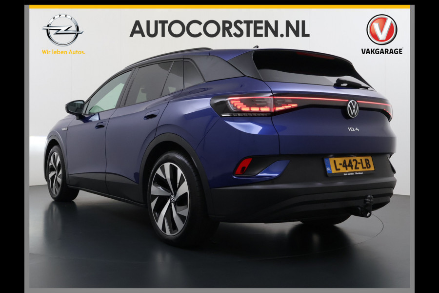 Volkswagen ID.4 82kWh 204PK Trekhaak Pano-Dak Leer/Alcantara Camera 3-Zone Ecc Adap.Cruise Matrix Led Led-a-lich dynamisch SOH 90% Apple Carplay Android Auto Isofix Privacy Glas Lmv 20" Led 1.000KG Trekgewicht 1e Eigenaar Origineel Nederlandse Auto