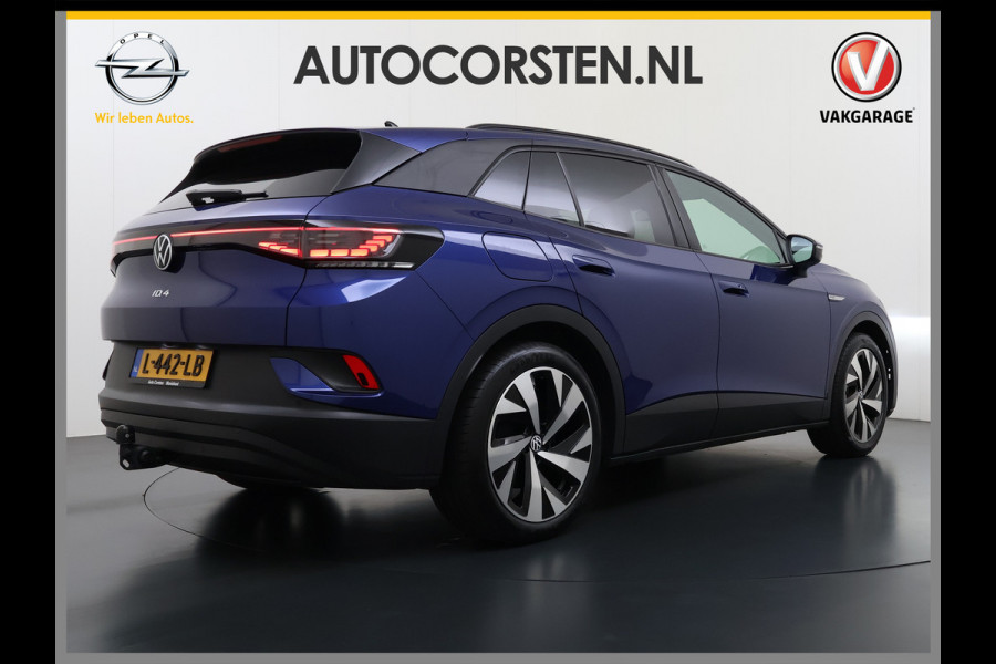 Volkswagen ID.4 82kWh 204PK Trekhaak Pano-Dak Leer/Alcantara Camera 3-Zone Ecc Adap.Cruise Matrix Led Led-a-lich dynamisch SOH 90% Apple Carplay Android Auto Isofix Privacy Glas Lmv 20" Led 1.000KG Trekgewicht 1e Eigenaar Origineel Nederlandse Auto