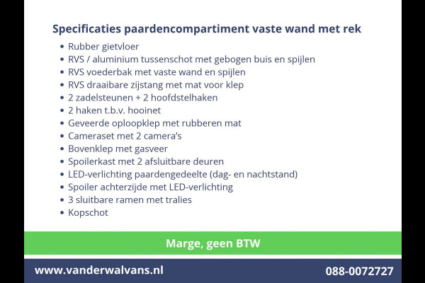 Renault Master 2.3 dCi 150pk **MARGE, geen BTW** L2H1 Paardenwagen Euro6 Airco | Camera | Cruisecontrol | Trekhaak Bijrijdersbank