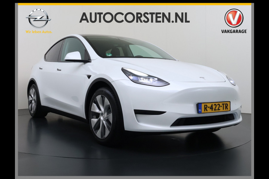 Tesla Model Y RWD 300PK SOH 90% Trekhaak Warmtepomp LFP-Accu Premium-Audio AMD Ryzen™ Camera's Navi Ecc Led Lmv 19" Privacy Glas Leder Stoel+Stuurverwarming Panoramadak Bluetooth Elek.Achterklep 1.600KG Trekgewicht 1e Eigenaar Origineel Nederlandse Auto