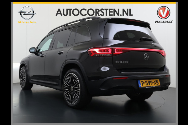 Mercedes-Benz EQB 250 AMG Pano-Dak 7-Pers.Leer/Alcantara Night Line Adap.Cruise Head-Up Display Lmv 20"Premium plus SOH 95% Elek.Stoelen+Memory+Ve Actieve park-assist Licht en zichtpakket 7-Persoons Led Privacy Glas DAB 1e Eigenaar Dealeronderhouden Origineel Nederlandse Auto