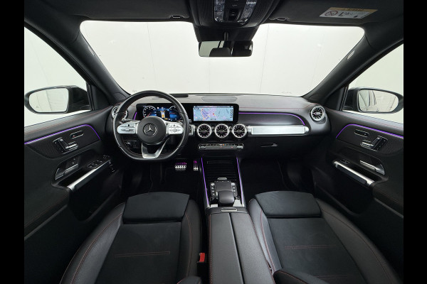 Mercedes-Benz EQB 250 AMG Pano-Dak 7-Pers.Leer/Alcantara Night Line Adap.Cruise Head-Up Display Lmv 20"Premium plus SOH 95% Elek.Stoelen+Memory+Ve Actieve park-assist Licht en zichtpakket 7-Persoons Led Privacy Glas DAB 1e Eigenaar Dealeronderhouden Origineel Nederlandse Auto