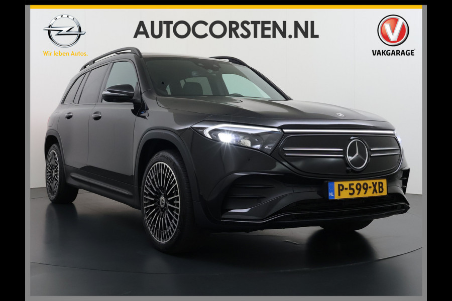 Mercedes-Benz EQB 250 AMG Pano-Dak 7-Pers.Leer/Alcantara Night Line Adap.Cruise Head-Up Display Lmv 20"Premium plus SOH 95% Elek.Stoelen+Memory+Ve Actieve park-assist Licht en zichtpakket 7-Persoons Led Privacy Glas DAB 1e Eigenaar Dealeronderhouden Origineel Nederlandse Auto