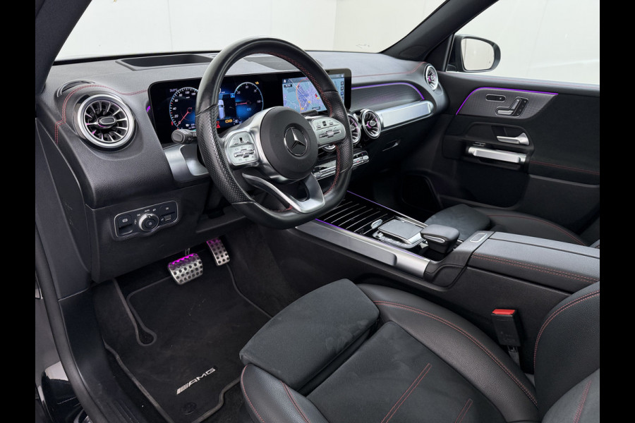 Mercedes-Benz EQB 250 AMG Pano-Dak 7-Pers.Leer/Alcantara Night Line Adap.Cruise Head-Up Display Lmv 20"Premium plus SOH 95% Elek.Stoelen+Memory+Ve Actieve park-assist Licht en zichtpakket 7-Persoons Led Privacy Glas DAB 1e Eigenaar Dealeronderhouden Origineel Nederlandse Auto